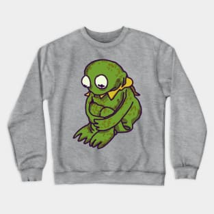 sad slumped kermit the frog / the muppets meme Crewneck Sweatshirt